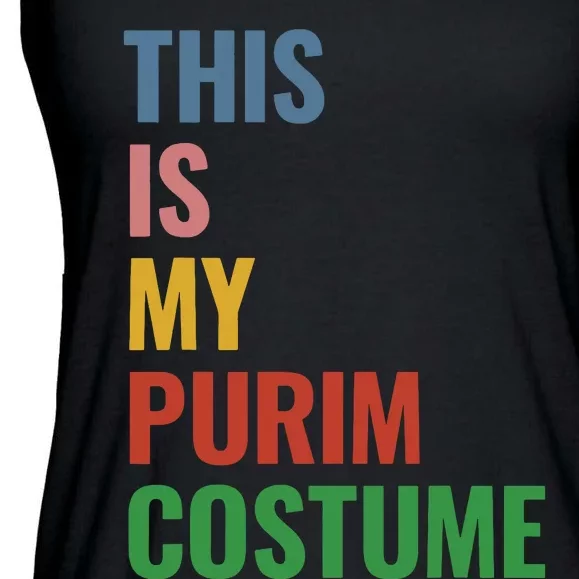 This Is My Purim Costume Ladies Essential Flowy Tank