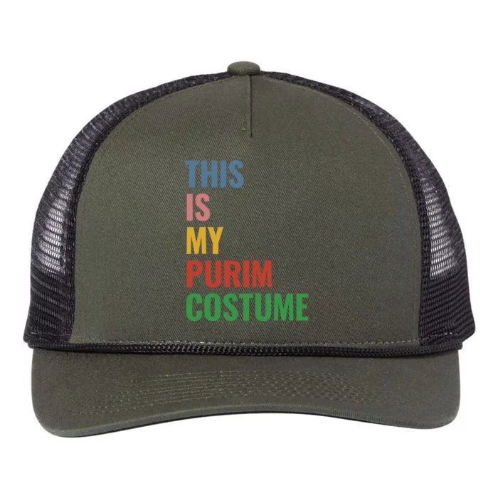 This Is My Purim Costume Retro Rope Trucker Hat Cap