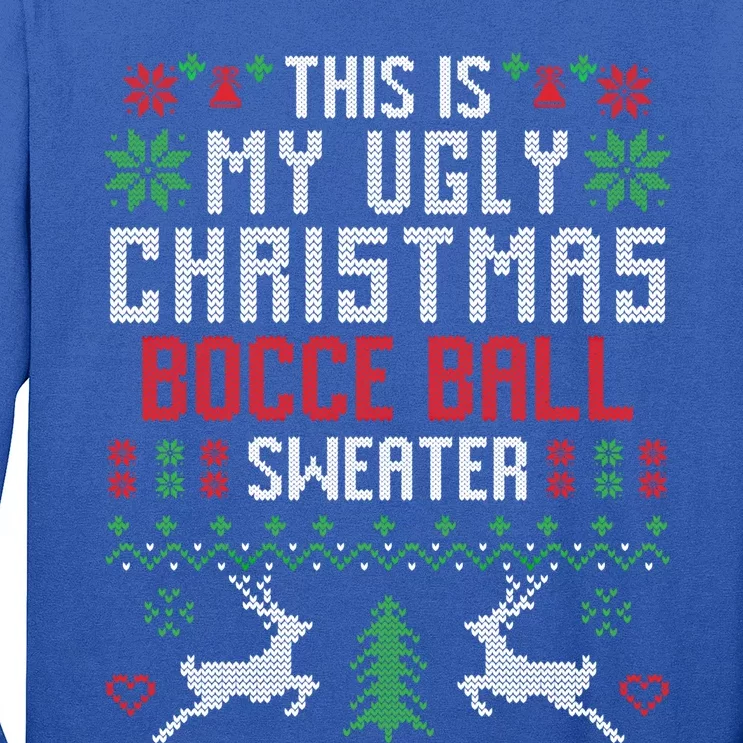 This Is My Ugly Christmas Bocce Ball Sweater Gift Long Sleeve Shirt