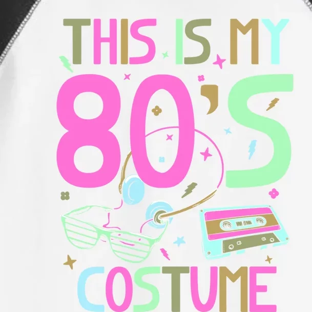 This Is My 80S Costume 1980 Generation Birth Decade Era 80S Gift Toddler Fine Jersey T-Shirt