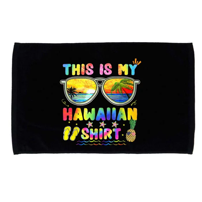 This Is My Hawaiian Luau Aloha Hawaii Beach Pineapple Microfiber Hand Towel