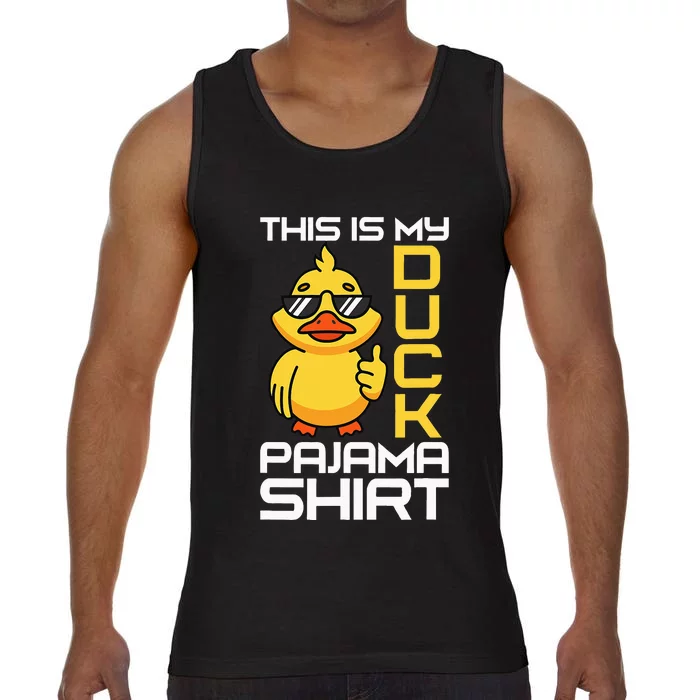 This Is My Duck Pajama Rubber Ducks Slumber Pajamas Party Comfort Colors® Tank Top