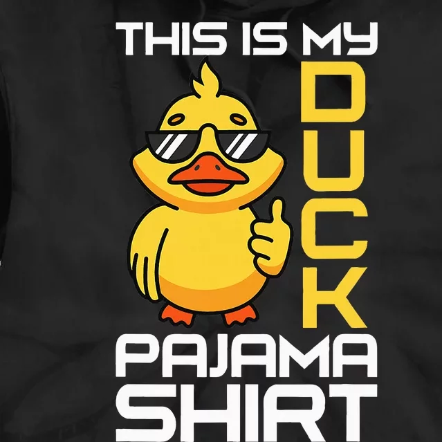 This Is My Duck Pajama Rubber Ducks Slumber Pajamas Party Tie Dye Hoodie