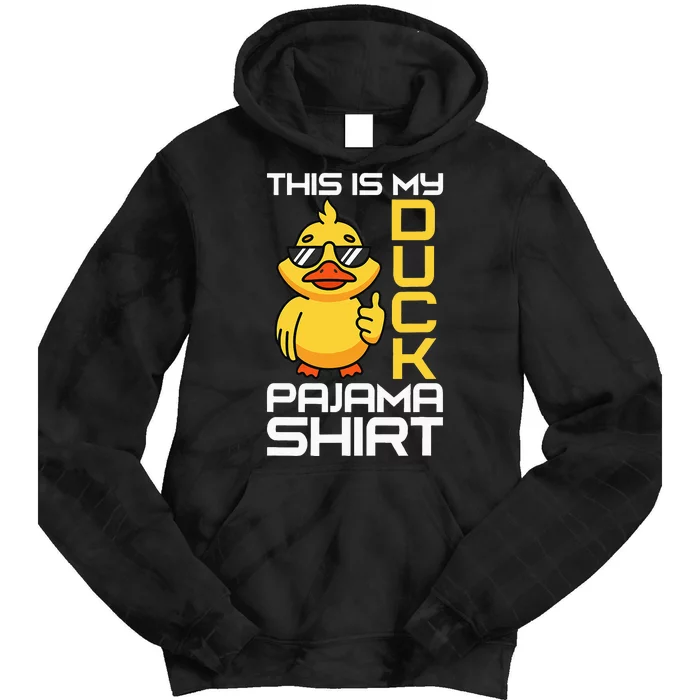 This Is My Duck Pajama Rubber Ducks Slumber Pajamas Party Tie Dye Hoodie