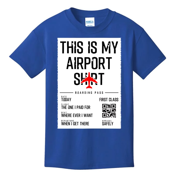 This Is My Airpor Family Travel Meaningful Gift Kids T-Shirt