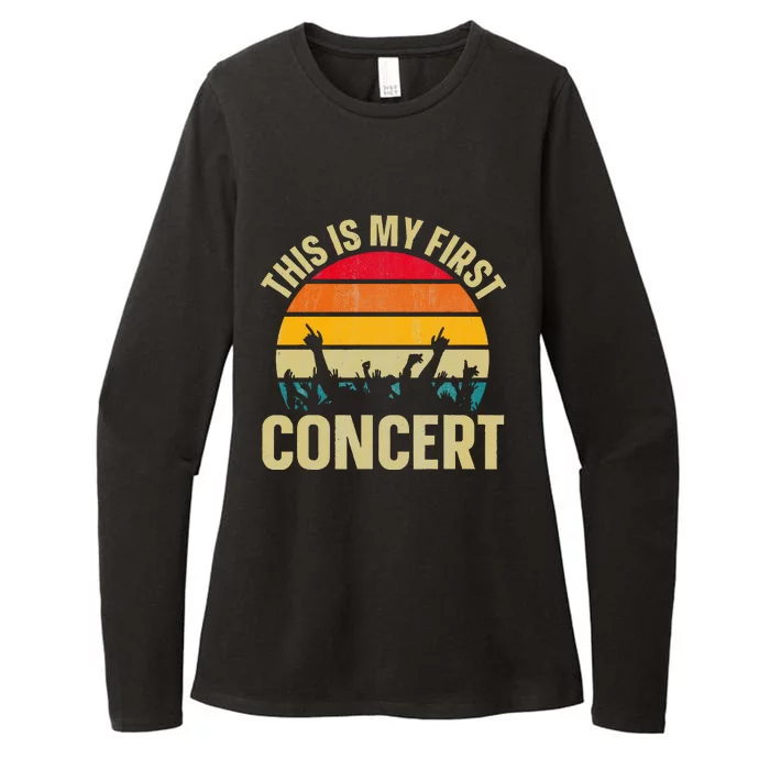 This Is My First Concert Womens CVC Long Sleeve Shirt