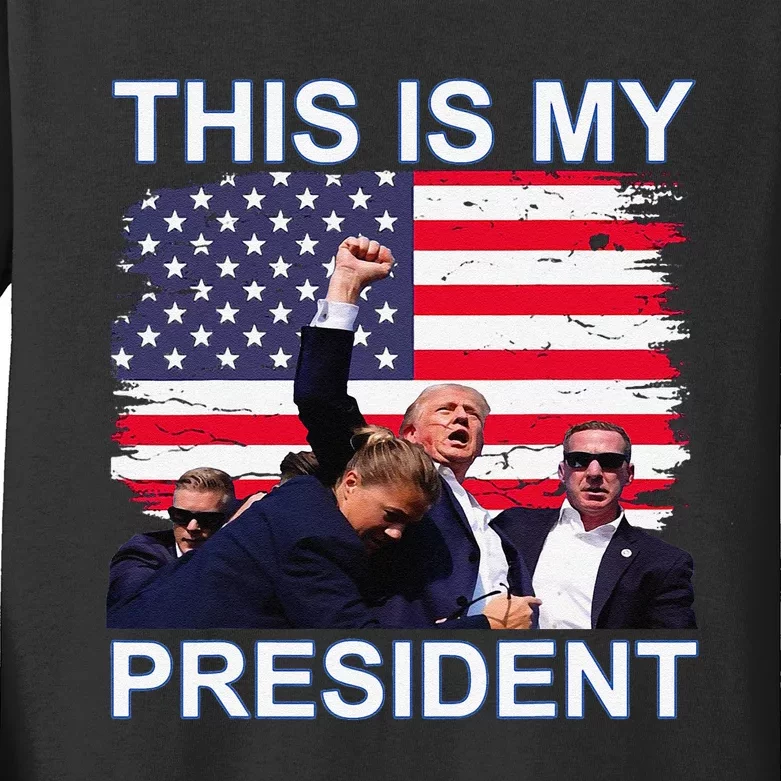 This Is My President Kids Long Sleeve Shirt