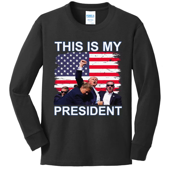 This Is My President Kids Long Sleeve Shirt