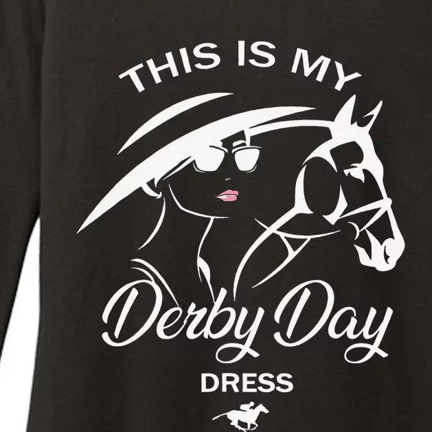 This Is My Derby Day Dress Funny Ky Derby Horse Womens CVC Long Sleeve Shirt