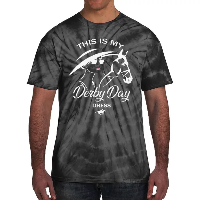 This Is My Derby Day Dress Funny Ky Derby Horse Tie-Dye T-Shirt