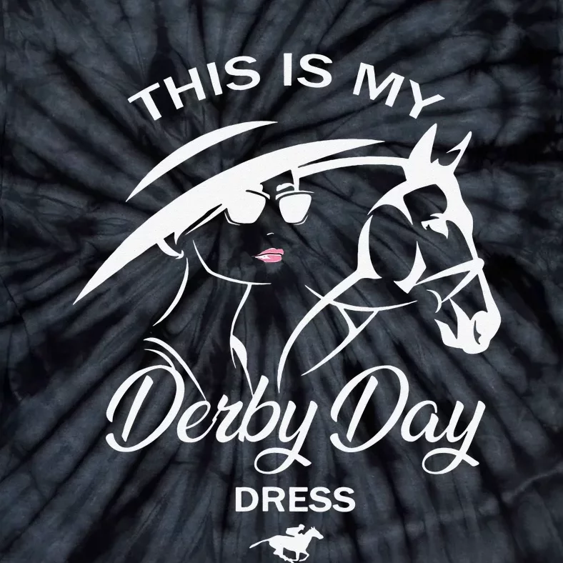 This Is My Derby Day Dress Funny Ky Derby Horse Tie-Dye T-Shirt