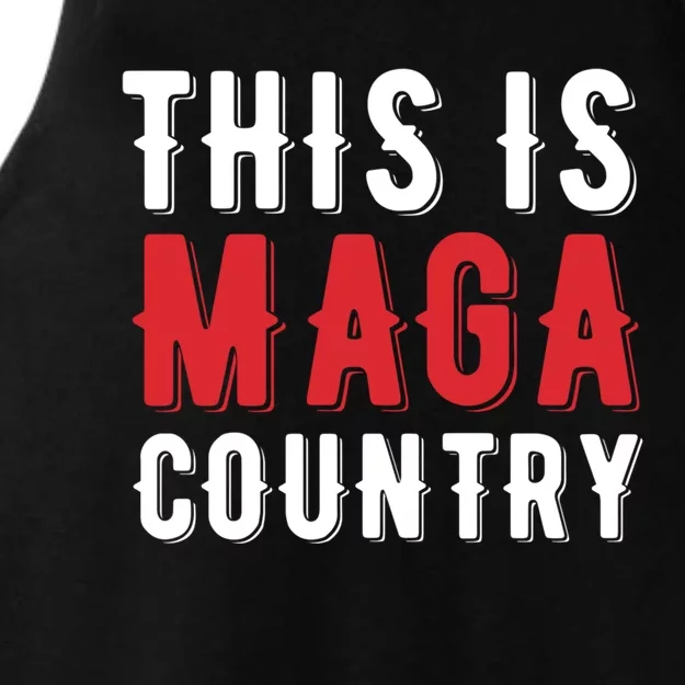 This Is Maga Country Trump 2024 President Election Vote Red Cute Gift Ladies Tri-Blend Wicking Tank