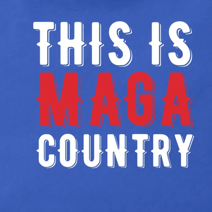 This Is Maga Country Trump 2024 President Election Vote Red Cute Gift Zip Tote Bag