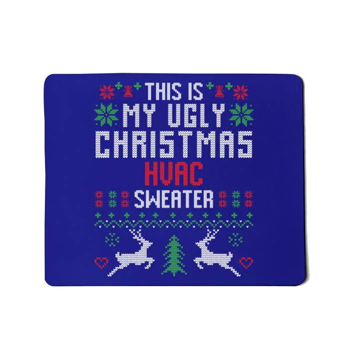 This Is My Ugly Christmas Hvac Sweater Funny Hvac Technician Great Gift Mousepad