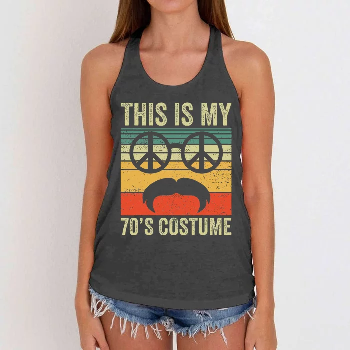 This Is My 70s Vintage 70s Party 1970s Women's Knotted Racerback Tank