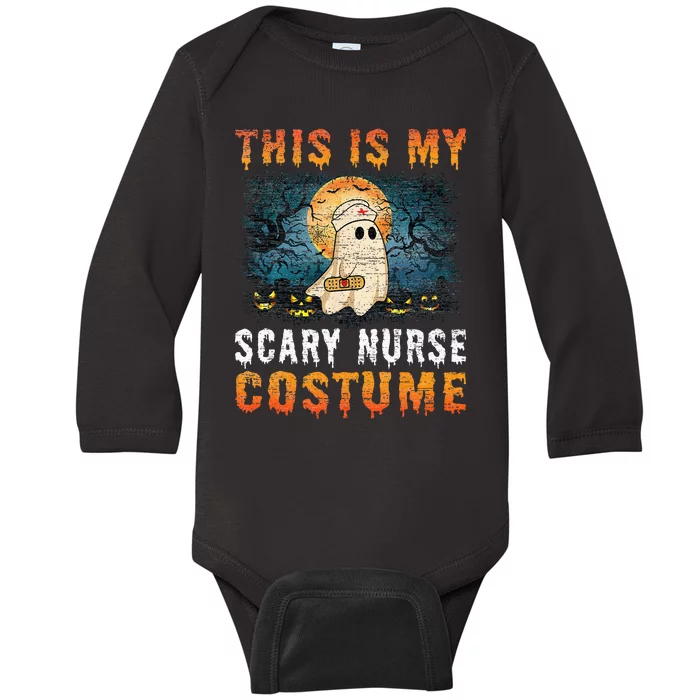 This Is My Scary Nurse Costume Fun Halloween Men Women Girls Baby Long Sleeve Bodysuit