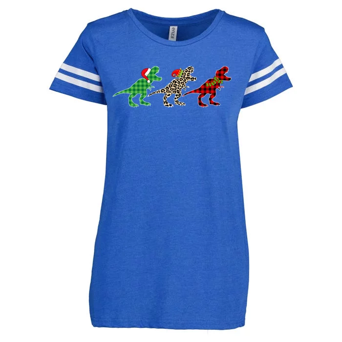 This Is My Christmas Pajama Dinosaur Xmas Tree Animals Gift Enza Ladies Jersey Football T-Shirt