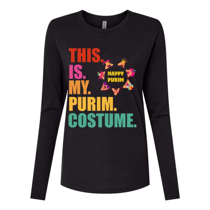 This Is My Purim Costume Funny Jewish Hataschen Gift Womens Cotton Relaxed Long Sleeve T-Shirt