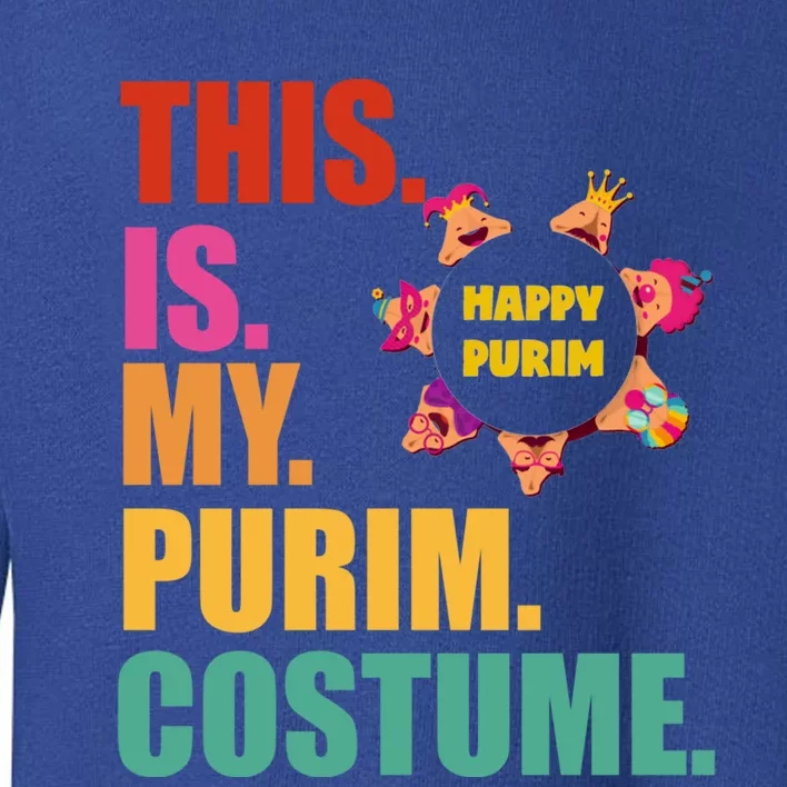 This Is My Purim Costume Funny Jewish Hataschen Gift Toddler Sweatshirt