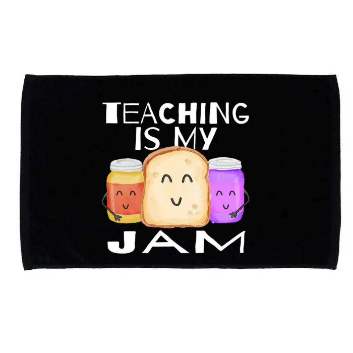 Teaching Is My Jam Cute Gift I Love Teaching Teachers Gift Microfiber Hand Towel