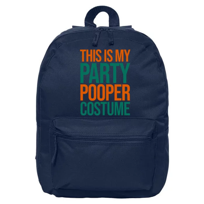 This Is My Party Pooper Costume 16 in Basic Backpack