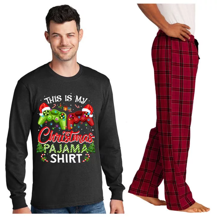 This Is My Christmas Pajama Xmas Video Games Gamer Long Sleeve Pajama Set