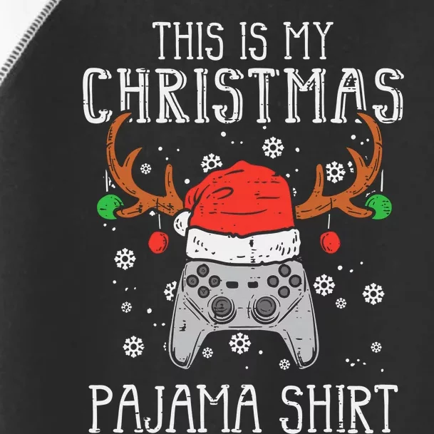 This Is My Christmas Shirt Gamer Xmas Toddler Fine Jersey T-Shirt