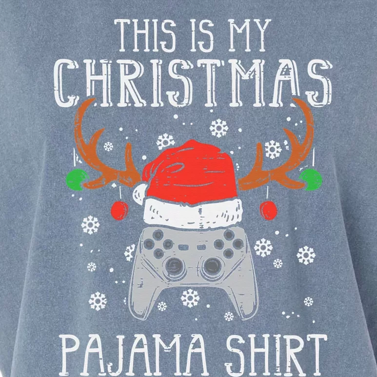 This Is My Christmas Shirt Gamer Xmas Garment-Dyed Women's Muscle Tee