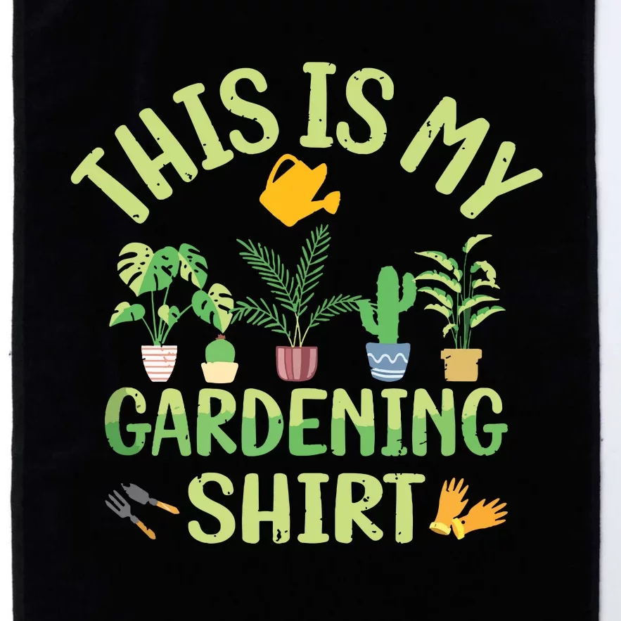 This Is My Gardening Funny Cute Gardener Gardening Tank Top Platinum Collection Golf Towel