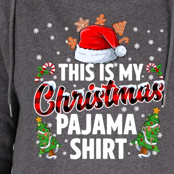 This Is My Christmas Pajama Shirts Womens Funnel Neck Pullover Hood