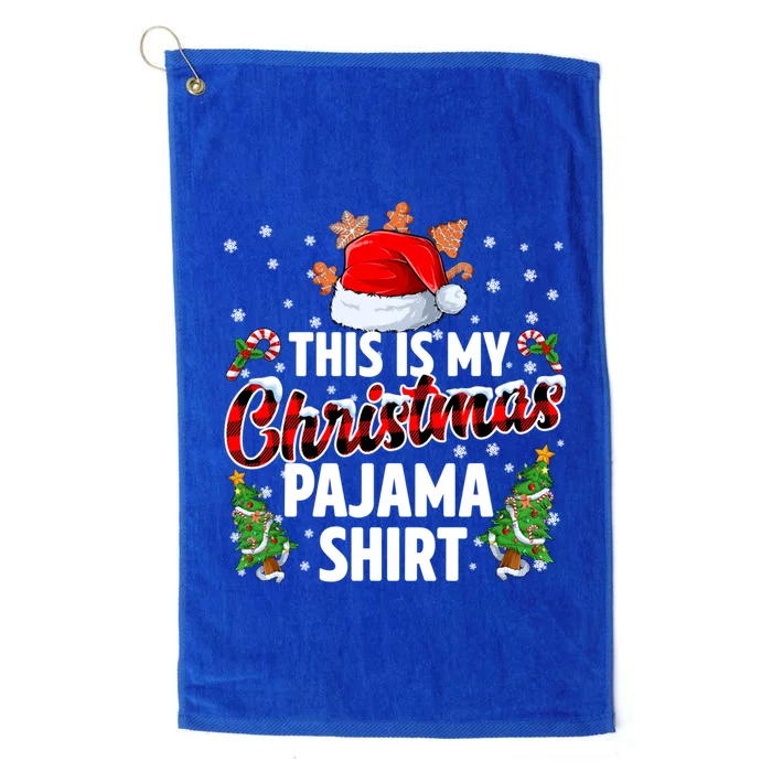 This Is My Christmas Pajama Shirts Platinum Collection Golf Towel