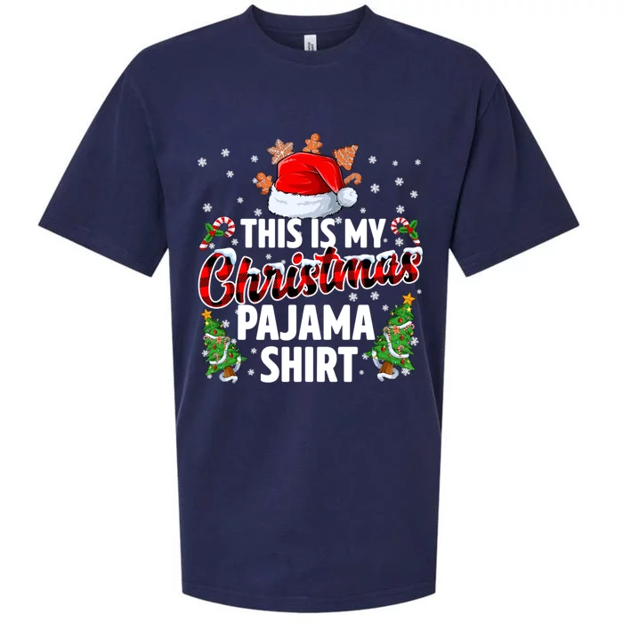 This Is My Christmas Pajama Shirts Sueded Cloud Jersey T-Shirt