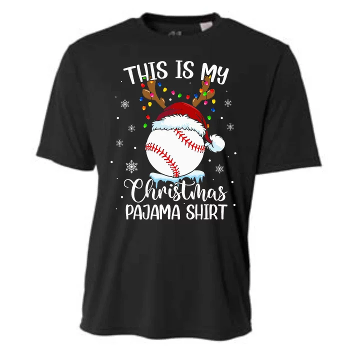 This Is My Christmas Baseball Xmas Sports Cooling Performance Crew T-Shirt