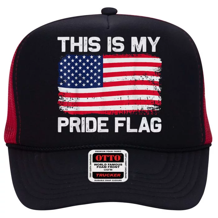 This Is My Pride Flag High Crown Mesh Trucker Hat