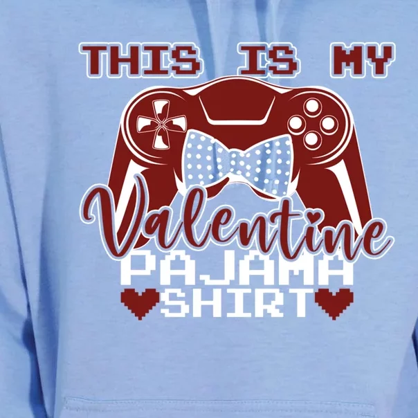 This Is My Valentine Pajama Funny Gift For Gamer Couples Gift Unisex Surf Hoodie