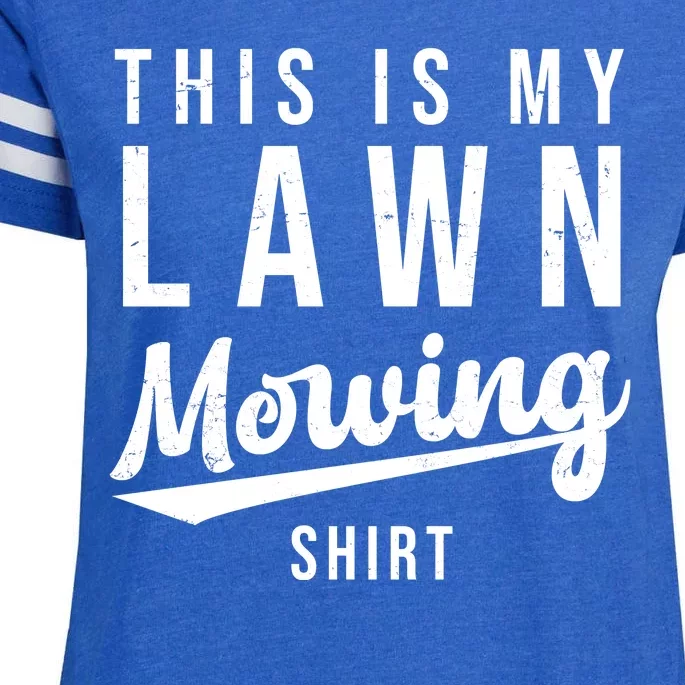 This Is My Lawn Mowing Shirt Enza Ladies Jersey Football T-Shirt