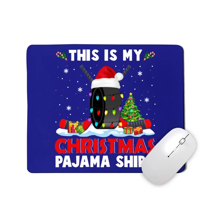 This Is My Christmas Pajama Cool Gift Xmas Santa Hockey Player Great Gift Mousepad