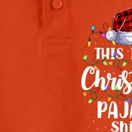 This Is My Christmas Pajama Gift Xmas Lights Funny Holiday Gift Dry Zone Grid Performance Polo