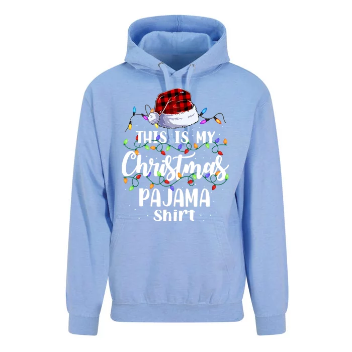 This Is My Christmas Pajama Gift Xmas Lights Funny Holiday Gift Unisex Surf Hoodie