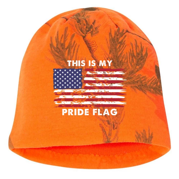 This Is My Pride Flag USA Vintage Kati - Camo Knit Beanie