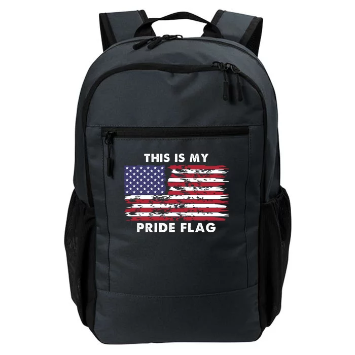 This Is My Pride Flag USA Vintage Daily Commute Backpack