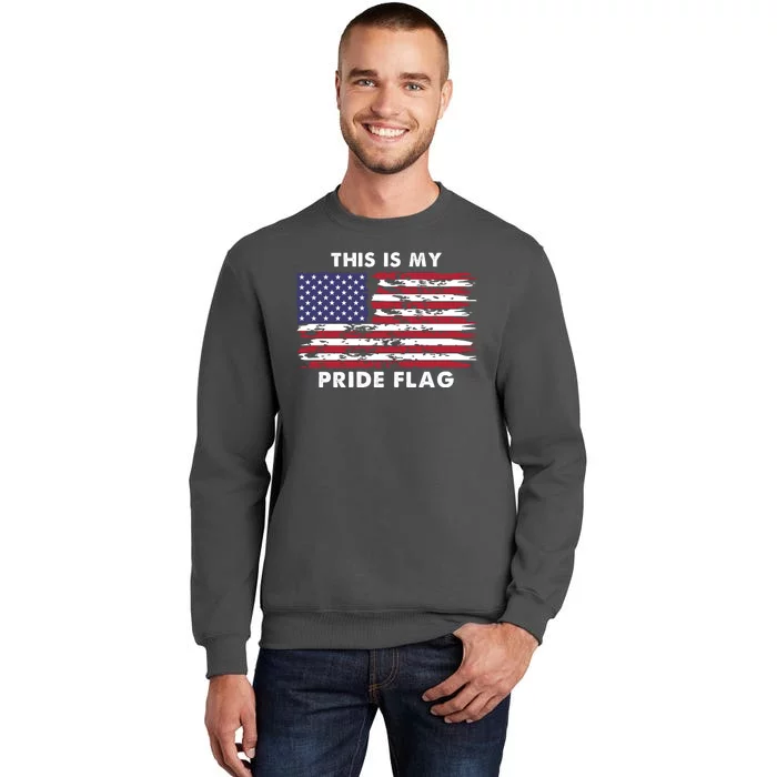 This Is My Pride Flag USA Vintage Tall Sweatshirt