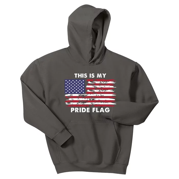 This Is My Pride Flag USA Vintage Kids Hoodie