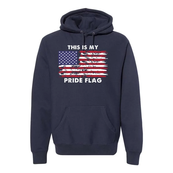 This Is My Pride Flag USA Vintage Premium Hoodie