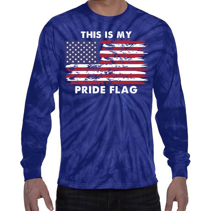 This Is My Pride Flag USA Vintage Tie-Dye Long Sleeve Shirt