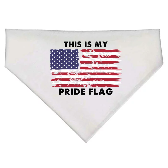 This Is My Pride Flag USA Vintage USA-Made Doggie Bandana