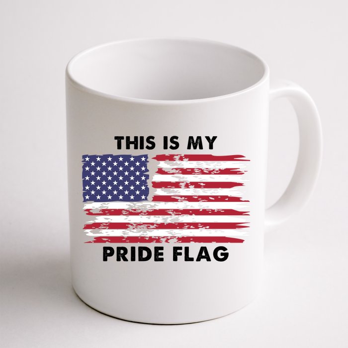 This Is My Pride Flag USA Vintage Front & Back Coffee Mug