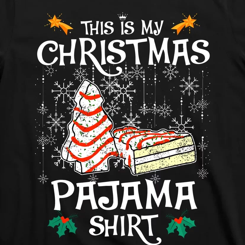 This Is My Christmas Pajama Funny Christmas Cake T-Shirt