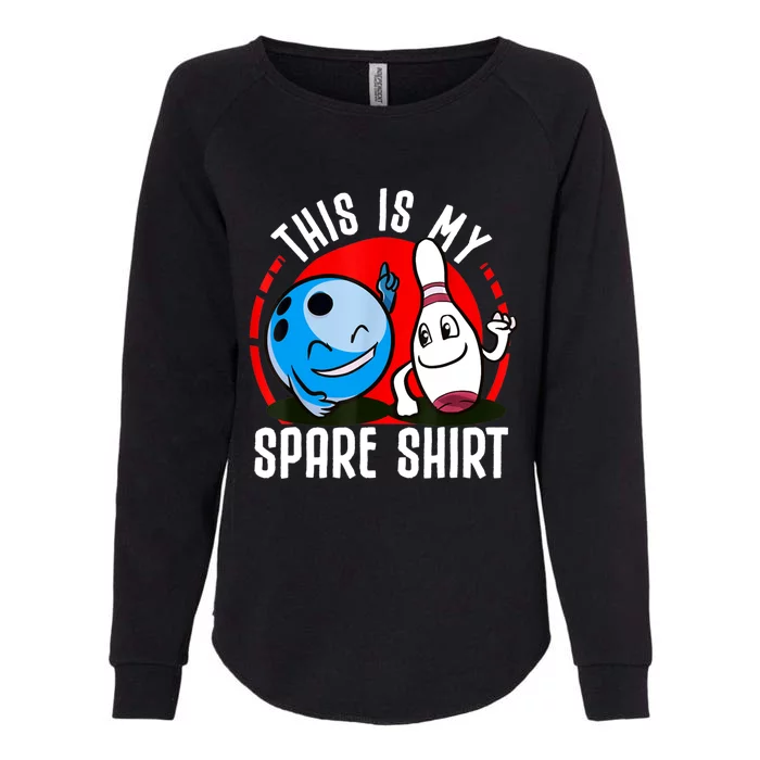 This Is My Spare Bowling Alley Gutter Pins Bowling Womens California Wash Sweatshirt