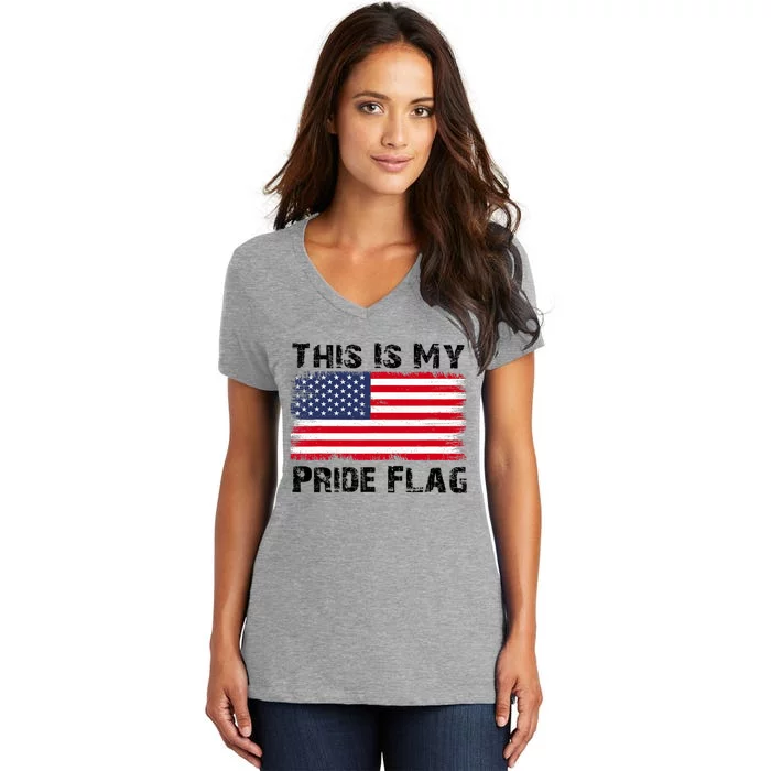 This Is My Pride Flag Women's V-Neck T-Shirt